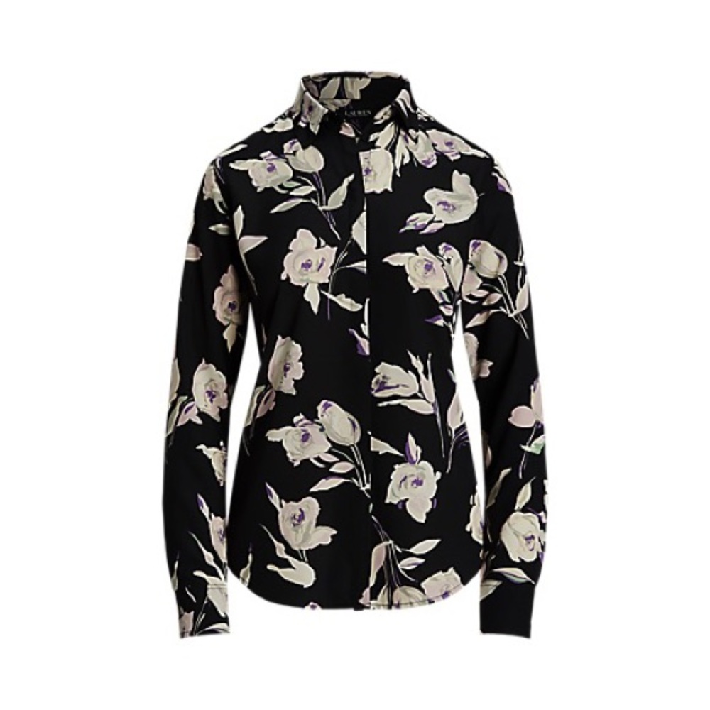 Classic Fit Floral Crepe de Chine Shirt
Lauren size medium